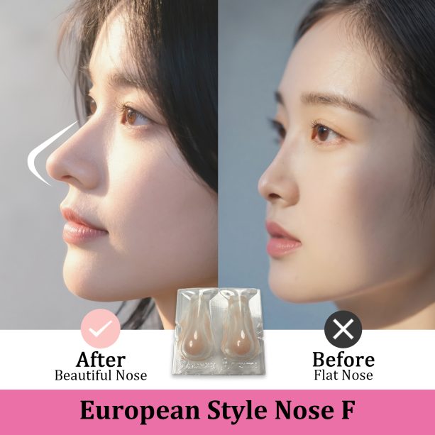 Cosplay Fake Nose Soft Silicone 3D Nose Up SFX Makeup Contouring Beautifying Western Sculpture Style (European Style Nose F)