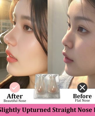 Cosplay Fake Nose Soft Silicone 3D Nose Up SFX Makeup Contouring Beautifying Natural Style (Slightly Upturned Straight Nose L)