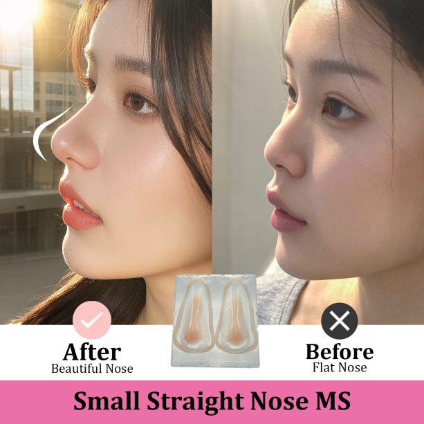 Cosplay Fake Nose Soft Silicone 3D Nose Up SFX Makeup Contouring Beautifying  Natural Style (Small Straight Nose MS)