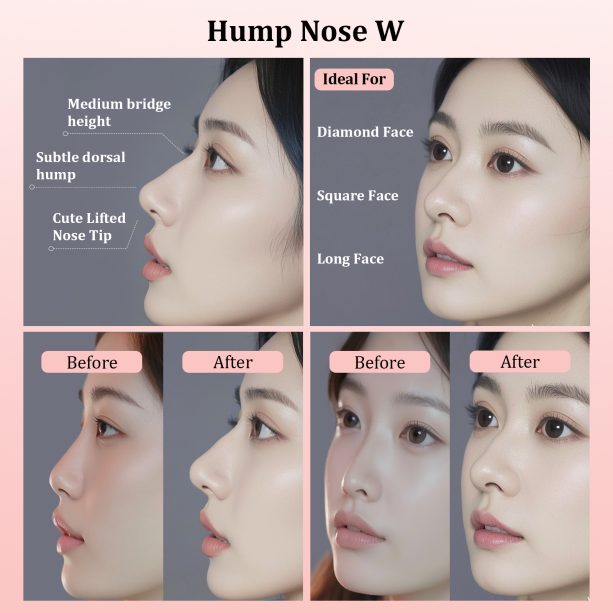 Cosplay Fake Nose Soft Silicone 3D Nose Up SFX Makeup Contouring Beautifying Nose Sticker Cosplay Anime Unique Style (Hump Nose W) - 图片 5