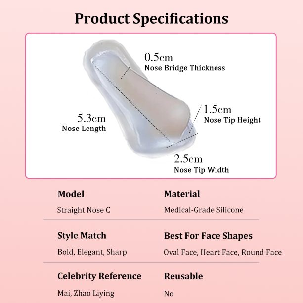 Cosplay Fake Nose Soft Silicone 3D Nose Up SFX Makeup Contouring Beautifying Anime COS Male Style (Straight Nose C ) - 图片 9