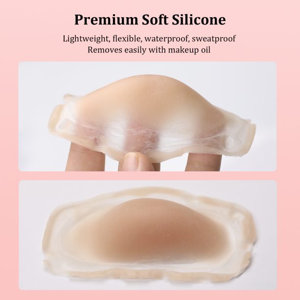 Fake Chin Soft 3D Silicone for Cosplay & Makeup - V-Shaped Jawline Enhancer, Anime SFX Prop，Instant Chin Lift for Face Contouring (Pointed Chin D) - 图片 7
