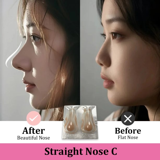 Cosplay Fake Nose Soft Silicone 3D Nose Up SFX Makeup Contouring Beautifying Anime COS Male Style (Straight Nose C )